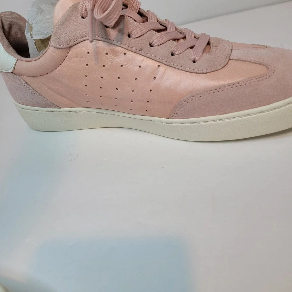 Michael Kors Scotty Leather Pink Sneaker Lace Up‎ Casual Shoes Women's Size 8